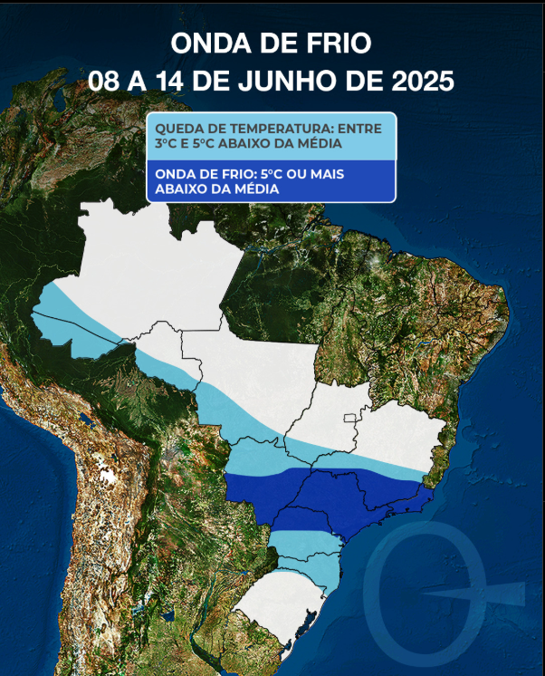 Nova onda de frio atinge Santa Isabel com temperaturas baixas e tempo seco entre os dias 8 e 14 de junho, segundo meteorologistas