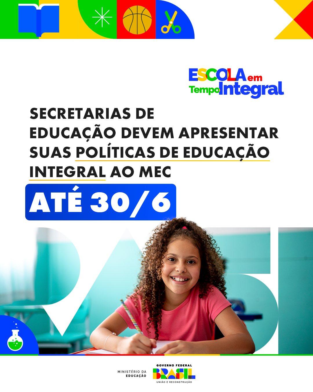 Santa Isabel tem até 30 de junho para apresentar política de educação em tempo integral ao MEC, conforme portaria do governo federal