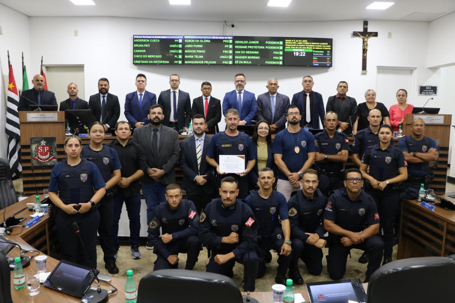 Câmara de Santa Isabel aprova Moção de Aplauso para a Guarda Civil Municipal