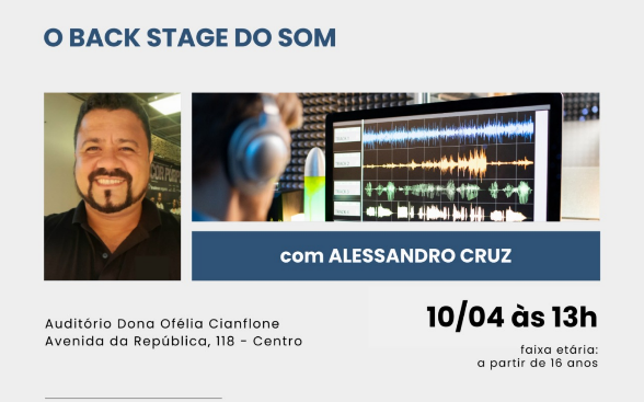 Oficina gratuita em Santa Isabel ensina técnicas de áudio para musicais e podcasts