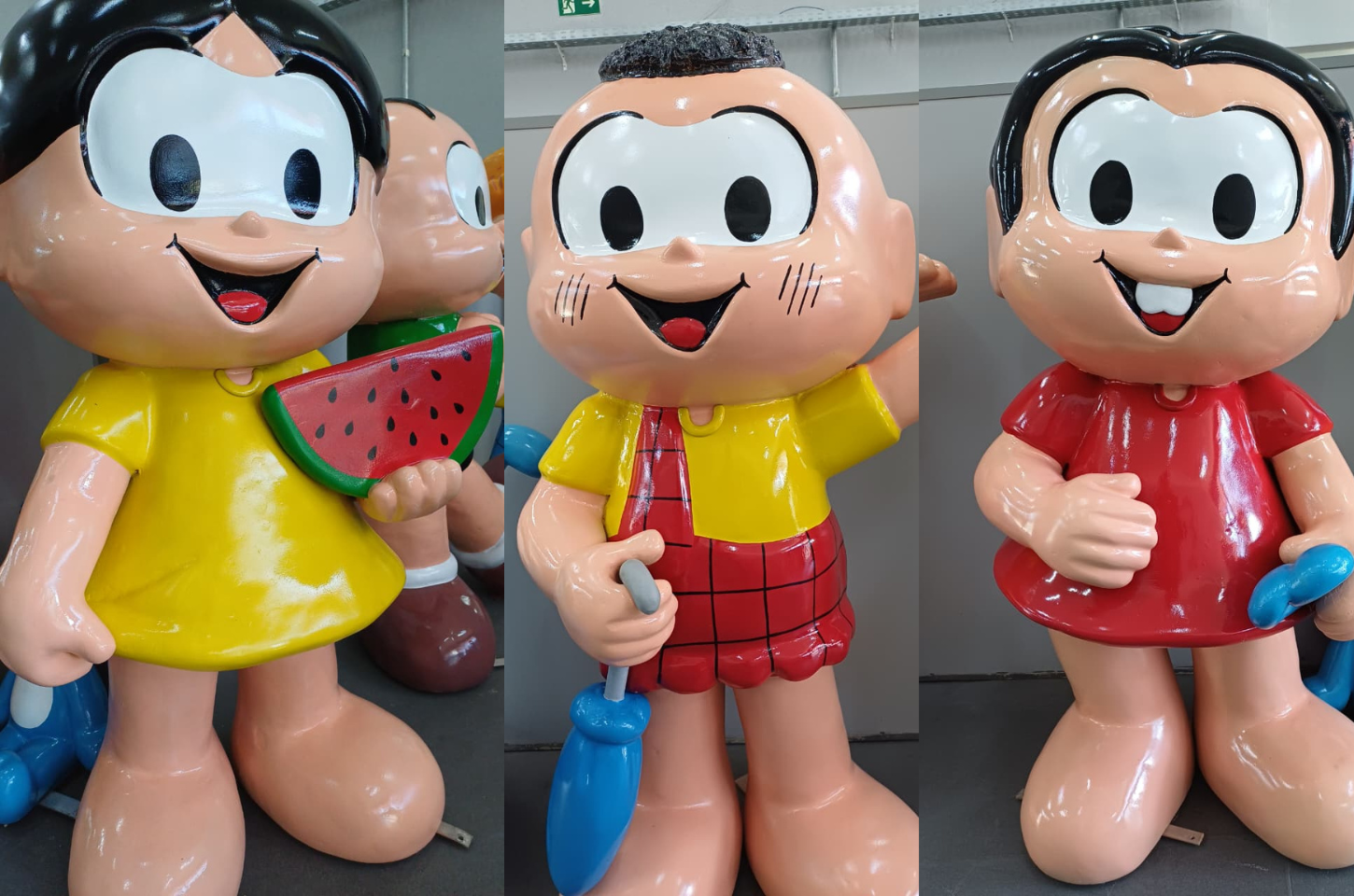 Após vandalismo, personagens infantis são repostos no Parque dos Imigrantes