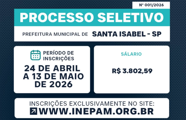 Inepam anuncia inscrições para seleção da Prefeitura; edital ainda não foi publicado
