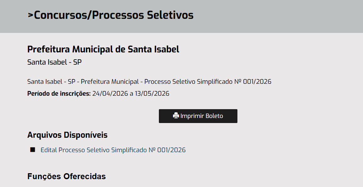 Santa Isabel abre inscrições de processo seletivo com vagas para professores