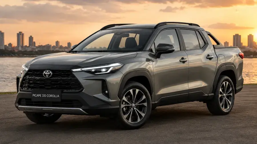 Picape do Corolla Cross: o que se sabe sobre a nova rival da Fiat Toro