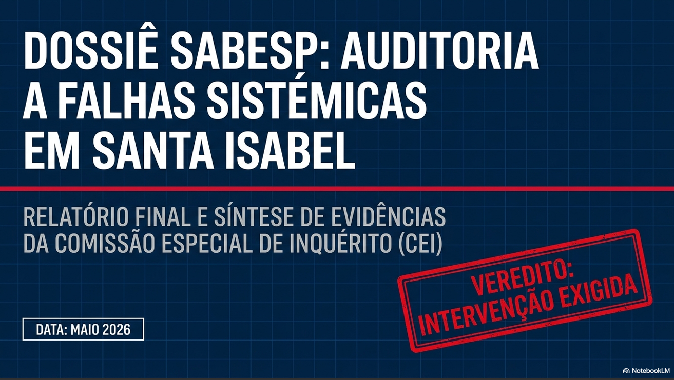 CEI aponta indícios de falhas da Sabesp e pede apuração em Santa Isabel