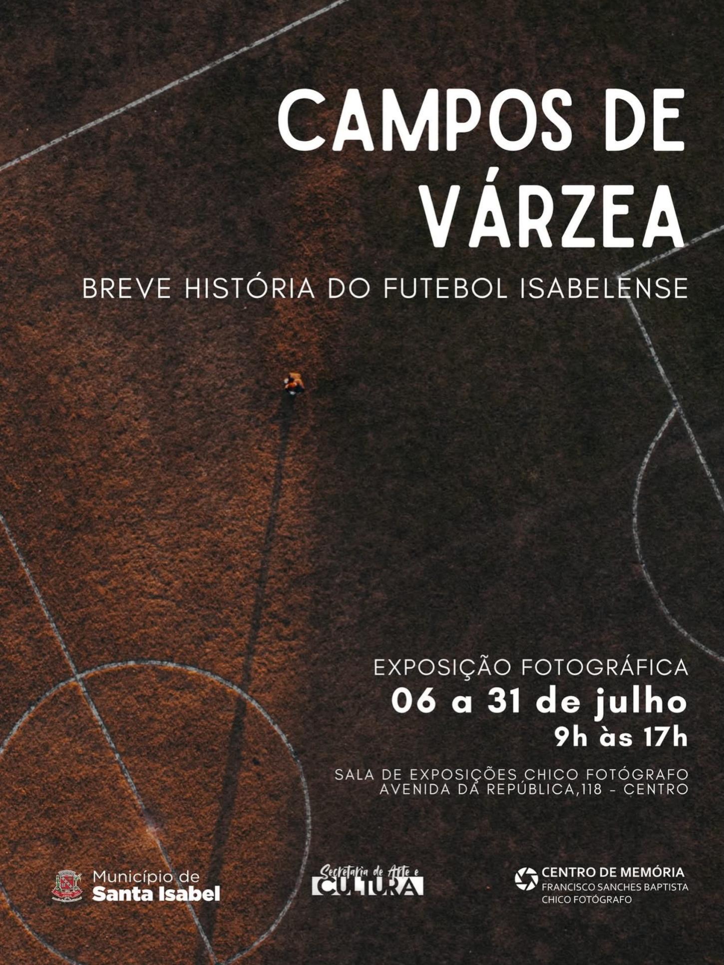 Exposição resgata a história do futebol de várzea de Santa Isabel durante julho