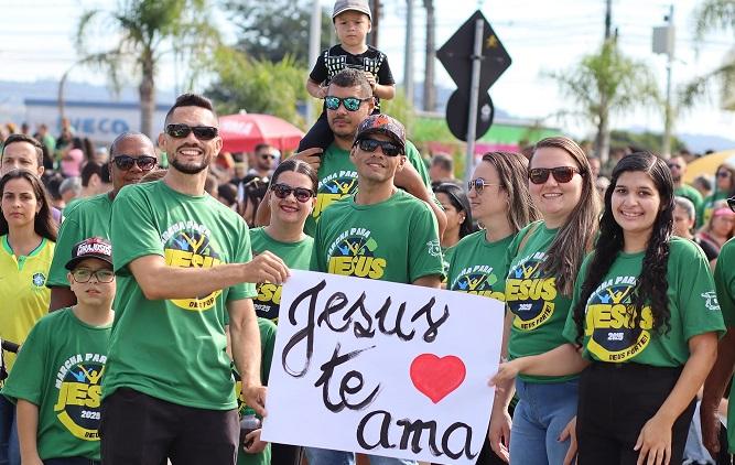 Marcha para Jesus integra programação dos 194 anos de Santa Isabel