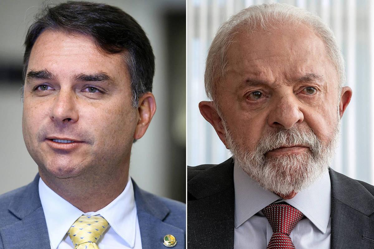 Datafolha aponta Flávio com 52% e Lula com 48% dos votos válidos no segundo turno.