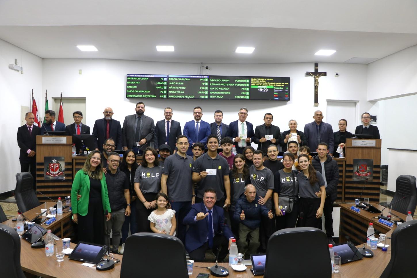 Projeto Help recebe Moção de Aplauso por ações de saúde mental em Santa Isabel