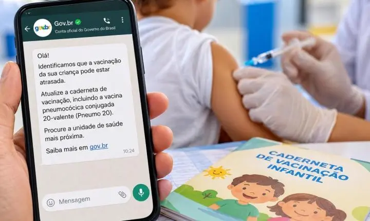 Alerta de vacina atrasada pelo Gov.br pode estar incorreto, avisa Santa Isabel