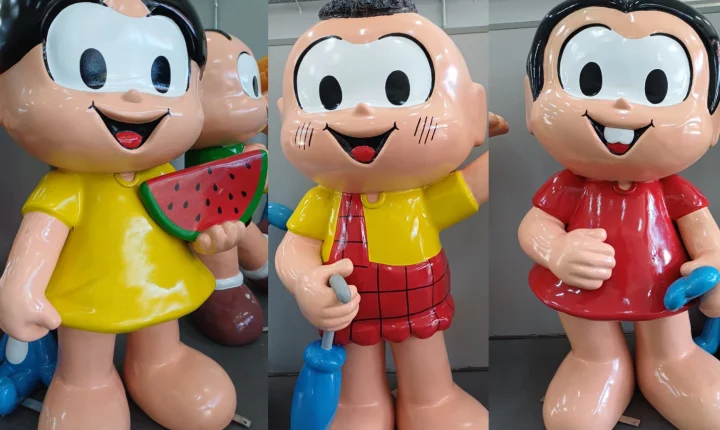 Após vandalismo, personagens infantis são repostos no Parque dos Imigrantes