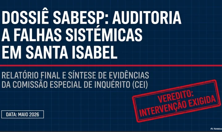 CEI aponta indícios de falhas da Sabesp e pede apuração em Santa Isabel