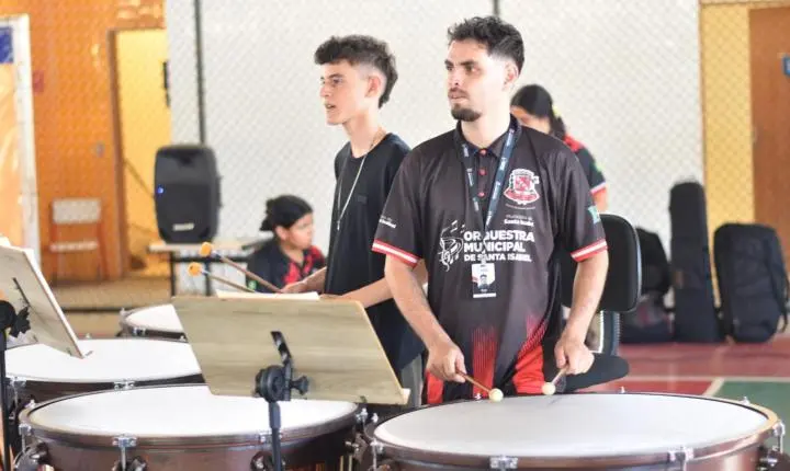 Evento traz formação musical gratuita e reúne músicos em Santa Isabel