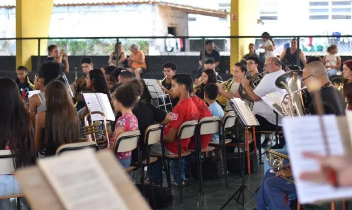 Evento traz formação musical gratuita e reúne músicos em Santa Isabel