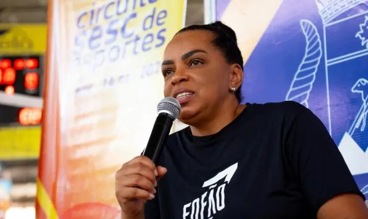 Ginásio de Santa Isabel recebe campeã olímpica Fofão em dia de vôlei gratuito