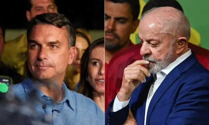 PoderData aponta empate entre Flávio Bolsonaro e Lula, com 50% dos votos válidos