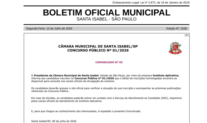 Prefeitura abre licitação para construir nova creche em Santa Isabel